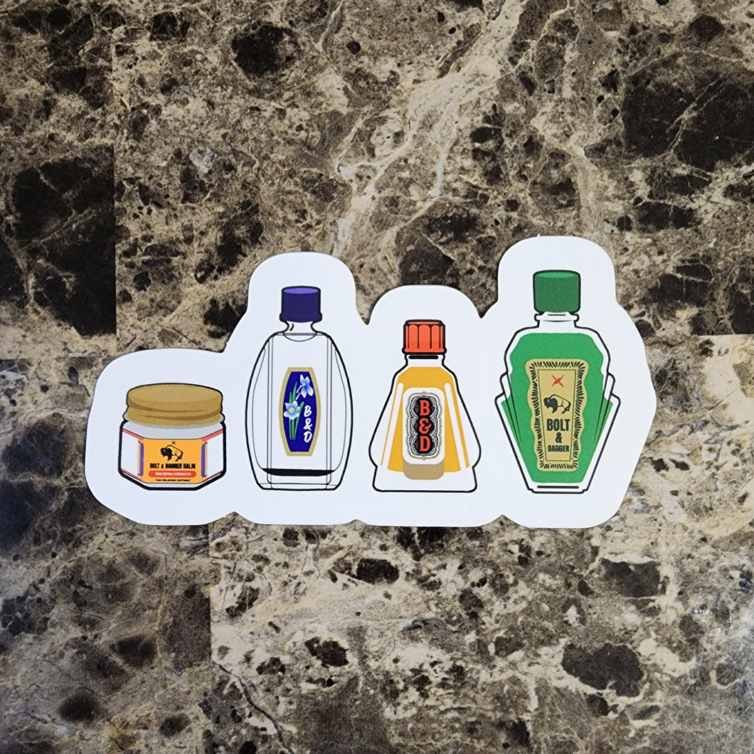 Sticker: 4 Bottles